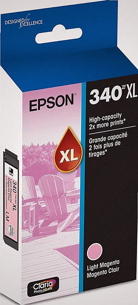 340 Claria Photo HD Ink High Capacity Light Magenta Cartridge (T340XL620-S) Work