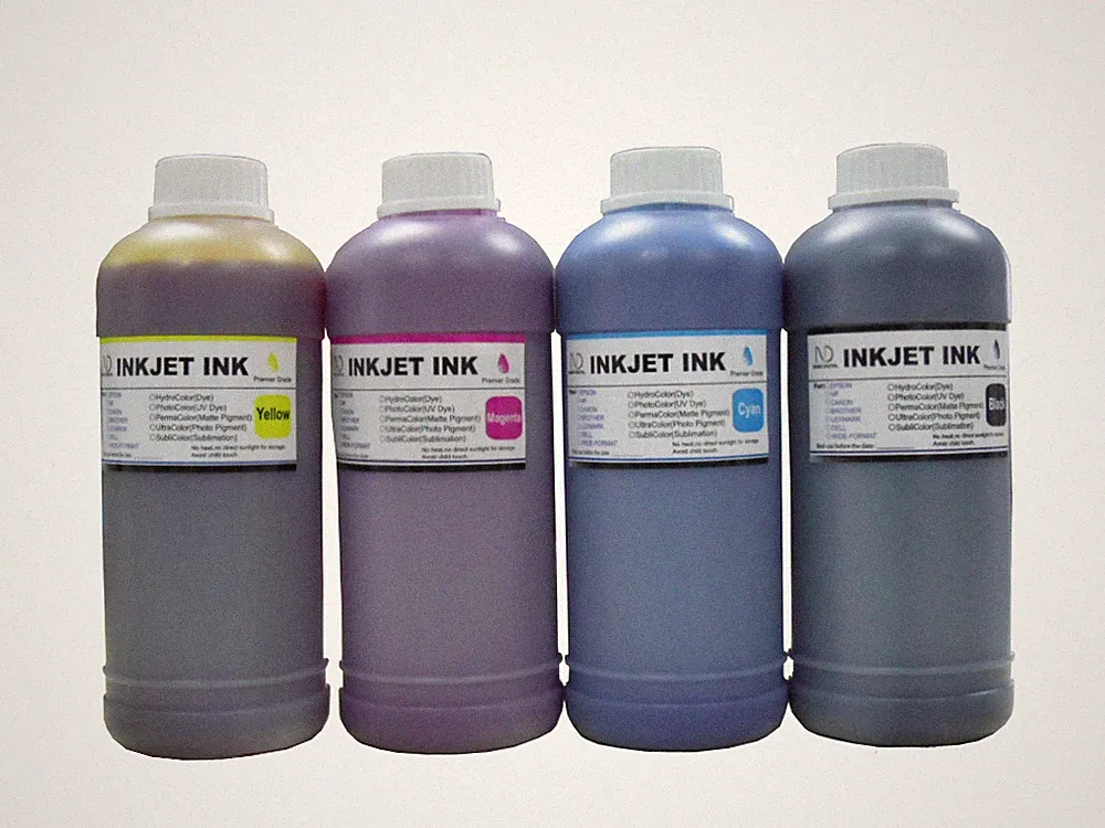 4x500ml ND® Direct dye inkjet ink for any textile fabric printing