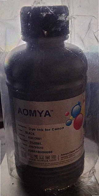 Black Ink Dye Refill 250ml