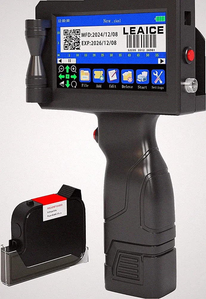 Handheld Inkjet Printer with 42Ml Quick-Drying Ink Cartridge, Portable Handheld