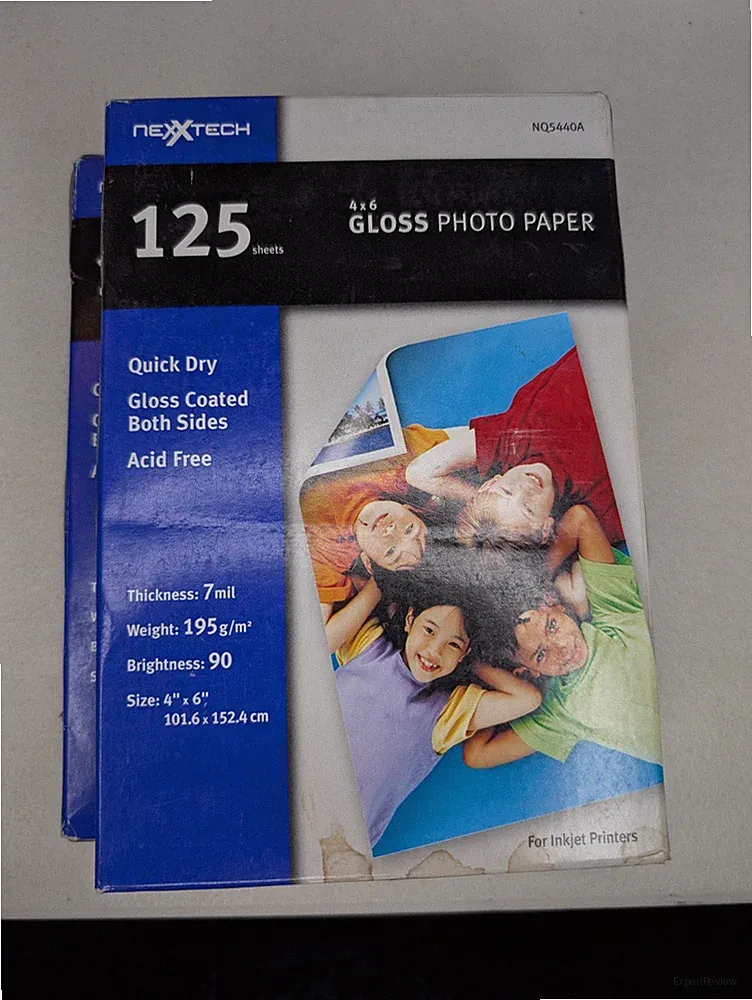 NexxTech 4 X 6 Gloss Photo Paper 125 count (NEW) Sealed Quick Dry Acid Free
