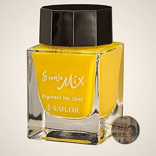 Sailor Storia Mix Pigment Fountain Pen Ink Yellow 20ml Water-Resistant New