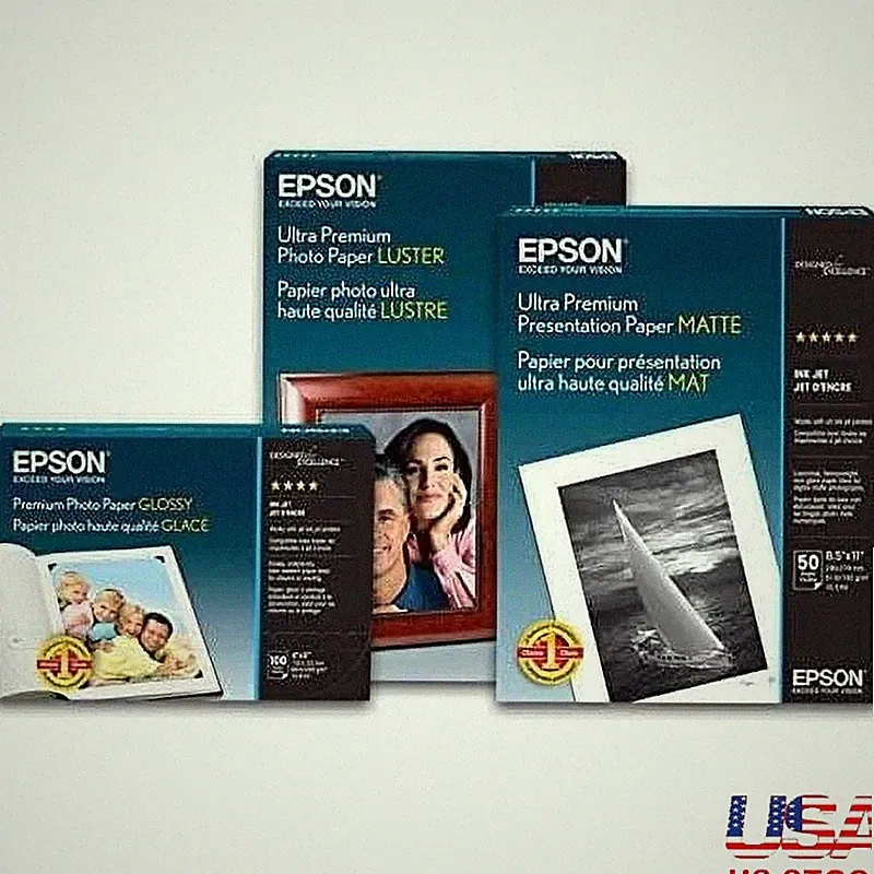 Ultra Premium Luster Photo Paper 50 Pack Quick Dry Inkjet Compatible Photography